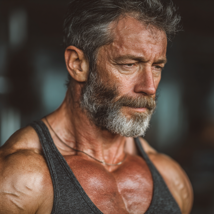 Літня пара займається спортом